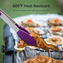 U-Taste Cooking Tongs, with 600ºF High Heat-Resistant Non-Stick Silicone Tips