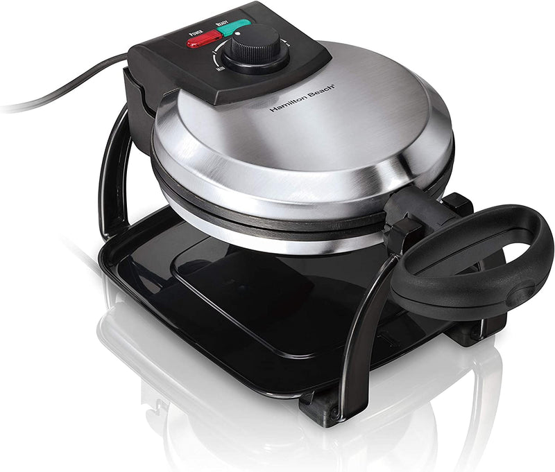 Hamilton Beach Flip Belgian Waffle Maker with Browning Control, Non-Stick Grids