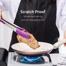 U-Taste Cooking Tongs, with 600ºF High Heat-Resistant Non-Stick Silicone Tips