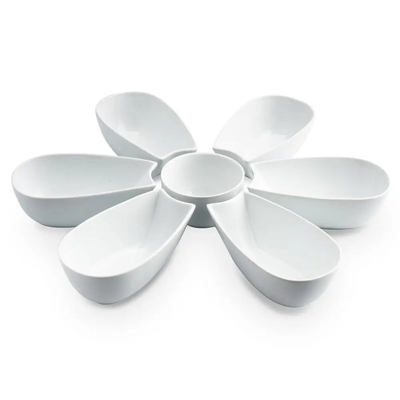 KSP Flora Porcelain Chip & Dip (White)