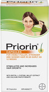 PRIORIN Hair Growth Stimulant, For Women and Men, with Biotin, Millet Extract, L-Cystine and Calcium Pantothenate, 60 Count