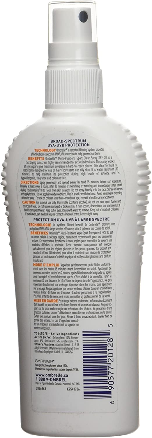 Garnier Ombrelle Sunscreen Sport Pump Spray SPF 30, 145ML