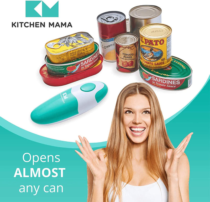 Kitchen Mama Portable Battery Powered Automatic Smooth Edge Can Opener