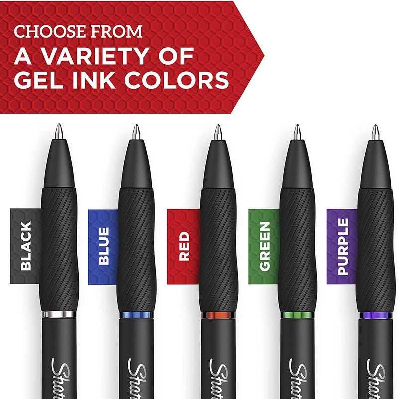 Sharpie S-Gel, Gel Pens, Medium Point (0.7mm), Assorted Colors, 8 Count