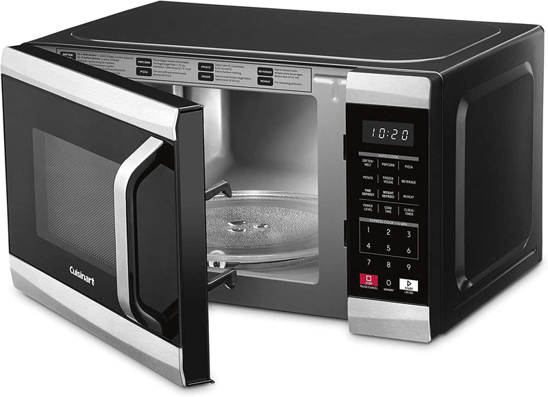Cuisinart CMW-70C Compact Stainless Steel Microwave Oven, 0.7 cu-ft, Black