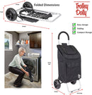 Trolley Dolly, Red Shopping Grocery Foldable Cart
