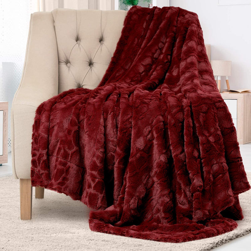 Everlasting Comfort Luxury Faux Fur Throw Blanket