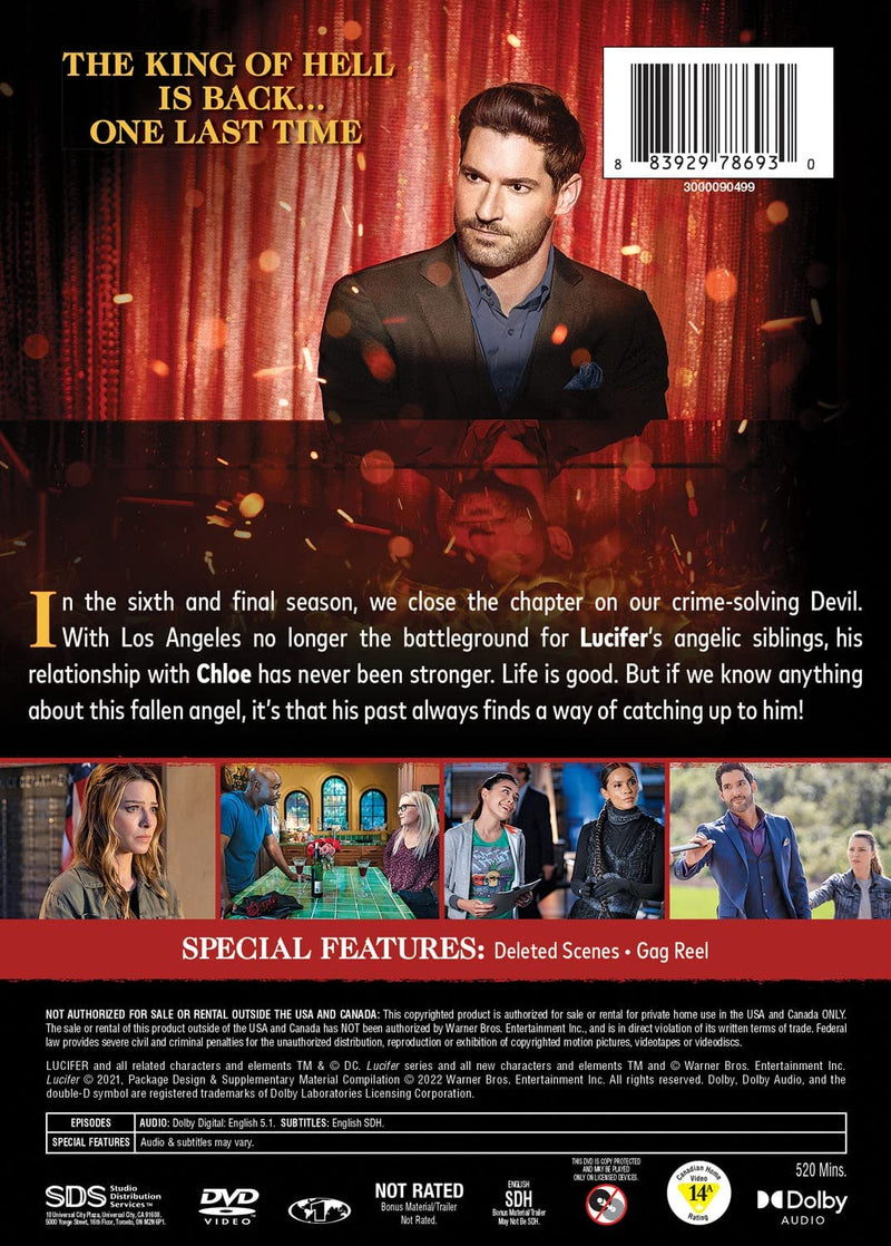 Lucifer: The Sixth and Final Season (DVD)-English only