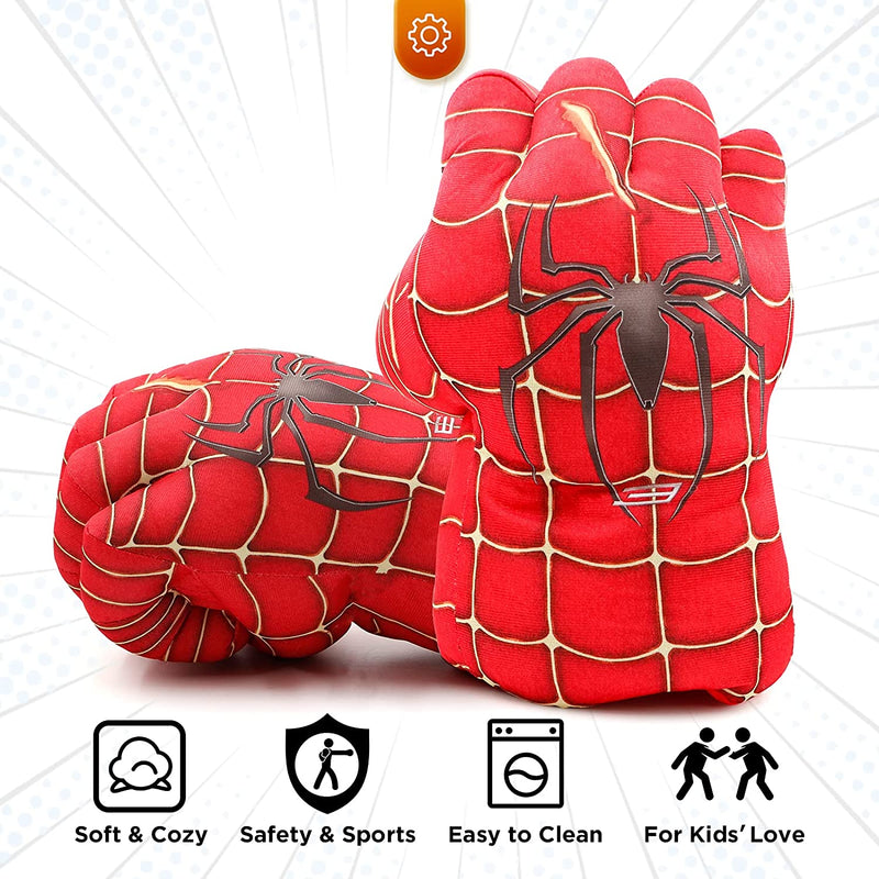 Superhero Gloves Kids Boxing Plush Hands Fists Gloves Toys for Boys and Girls
