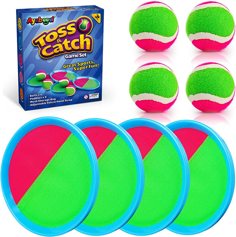Ayeboovi Toss and Catch Ball Set Outdoor Toys for Kids Yard Games Beach Toys