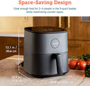 COSORI Air Fryer, 5 Quart Compact Oilless Oven, 30 Recipes, Up to 450℉, 9 One-Touch Cooking Functions