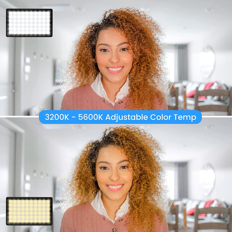 Lume Cube Video Conference Lighting Kit | Live Streaming, Video Conferencing, Remote Working | Lighting Accessory for Laptop, Adjustable Brightness and Color Temperature, Computer Mount Included