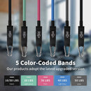 Resistance Bands Set,200 lbs Elastic Bands for Exercise Workout Bands with Handles Home Gym Equipments, Door Anchor,Ankle Straps Stretching Fitness Bands for Indoor and Outdoor Sports
