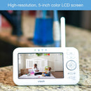 VTech VM351 5” Video Baby Monitor with Changeable Wide-Angle Optical Lens and Standard Optical Lens