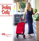 Trolley Dolly, Red Shopping Grocery Foldable Cart