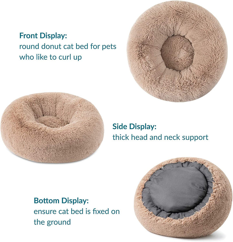 Bedsure Small Dog Bed Washable - Self Calming Dog Beds - 23 inches
