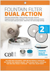 Catit 50029 Dual Action Replacement Filters, 2 Count (Pack of 1)