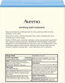 Aveeno Soothing Bath Treatment with 100% Natural Colloidal Oatmeal for Treatment & Relief of Dry, Itchy, Irritated Skin Due to Poison Ivy, Eczema, Sunburn, Rash, Insect Bites & Hives, 8 ct.