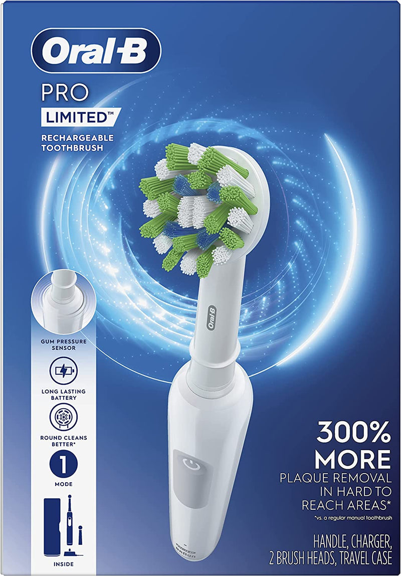 Oral-B Pro Limited Rechargeable Electric Toothbrush, White
