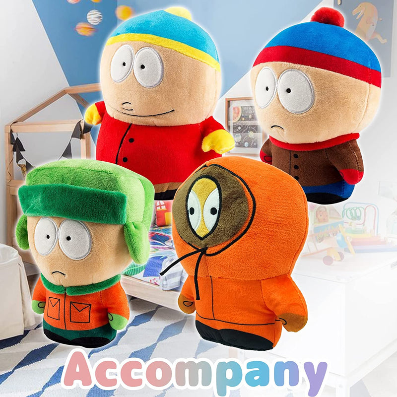 Souths Park Plush Toys, 8'' Kyle Cartman Kenny Butter Doll Doll Plush Toys,Soft Cotton Stuffed Plush Doll Toy Stuffed Ornaments Gift, Anime Cartoon Fans Children Adult (4PCS)