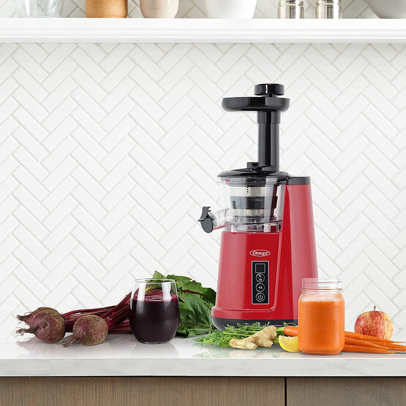 Omega vertical clearance slow juicer