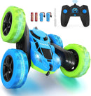 Hamdol Remote Control Car Double Sided 360°Rotating 4WD RC Cars with Headlights 2.4GHz Electric Race Stunt Toy Car Rechargeable Toy Cars for Boys Girls Birthday