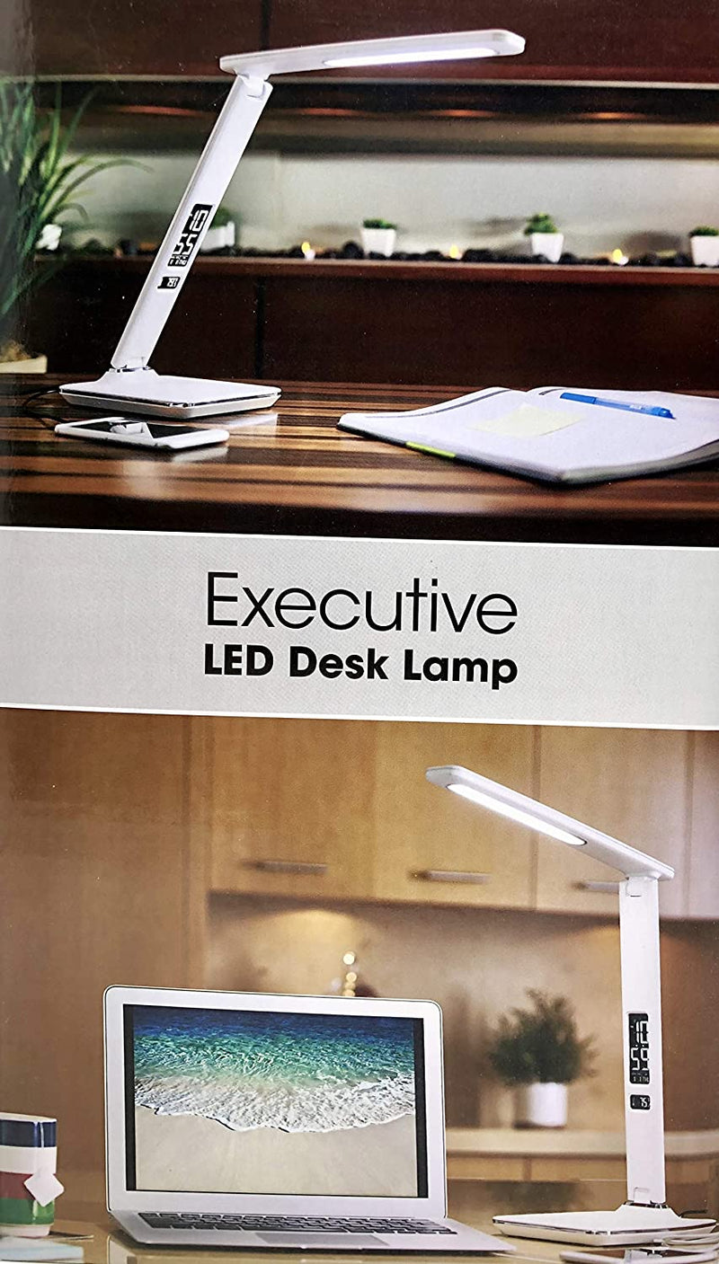 OttLite Executive LED Desk Lamp warm white,bright white and natural daylight