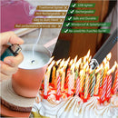 MEIRUBY Lighter Electric Lighter Candle Lighter Rechargeable USB Lighter Arc Lighters for Candle Camping Family Use Black