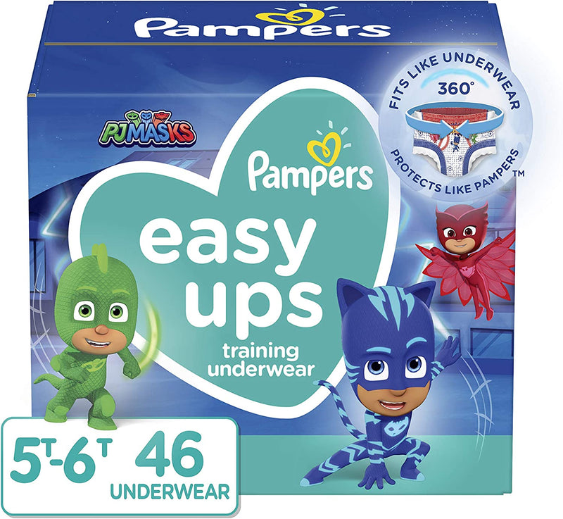 Pampers Easy Ups Training Underwear Girls Size 6 4T-5T 56 Count - 56 ea