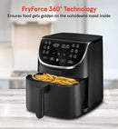 Gourmia  360° Digital 7 Qt. Air Fryer with 12 One-Touch Cooking Presets