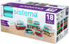 Sistema 18 Piece Food Storage Containers Set