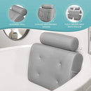 Everlasting Comfort Bath Pillow - Supports Head, Neck and Back in Tub