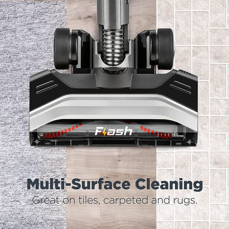 Eureka Flash Lightweight Stick Vacuum Cleaner, 15KPa Powerful Suction, 2 in 1 Corded Handheld Vac for Hard Floor and Carpet, Black