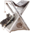 Trixie Pet Products 44771 Miguel Fold and Store Cat Tower, Light Gray