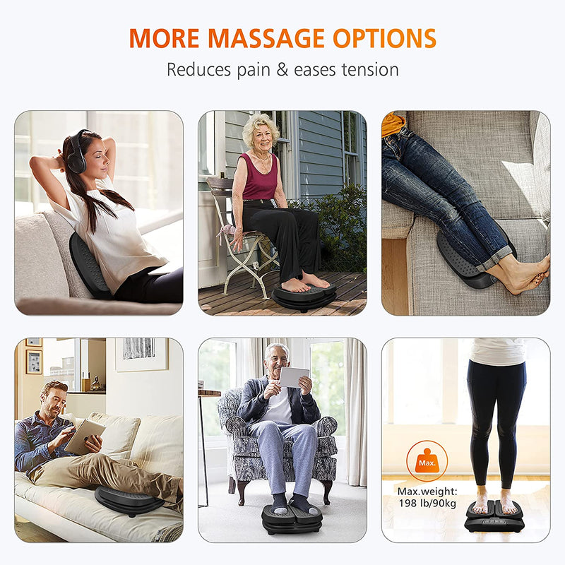 Snailax Foot Massager Machine with Heat,Remote Control Blood Circulation,Plantar Fasciitis, Stress Relief(Black)