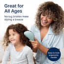 Crave Naturals Glide Thru Detangling Brush for Adults & Kids Hair Detangler Hairbrush for Natural, Curly, Straight, Wet or Dry Hair (TURQUOISE)