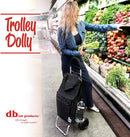 Trolley Dolly, Red Shopping Grocery Foldable Cart