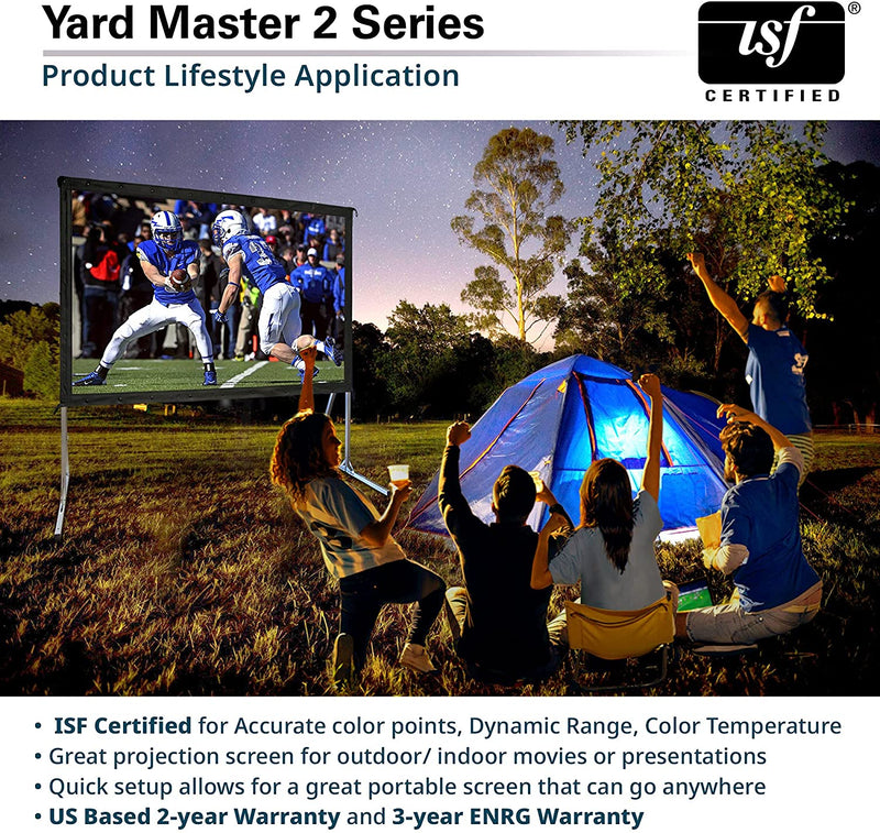 Elite Yard Master, Foldable Outdoor Front Movie Projector Screen