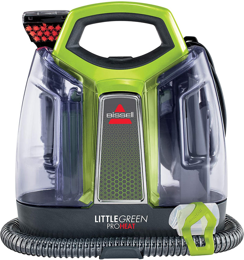 Bissell 2513E Little Green Proheat Portable Deep Cleaner/Spot Cleaner with self-Cleaning HydroRinse Tool for Carpet and Upholstery