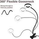 Bekada LED Desk Light with Clamp for Video Conference Lighting, Clip on LED Ring Light for Computer Webcam, USB Laptop Light for Zoom Meetings, Reading Light with 3 Color 10 Dimming Level