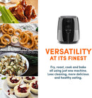 Elite Gourmet Electric 4Qt. Hot Air Fryer Large Capacity, 3 Lbs of Food