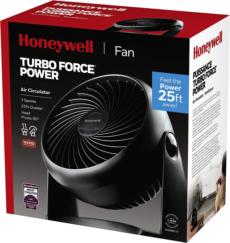 Honeywell 7" TurboForce Desk/Table Fan, Air Circulator for Small Bedroom - 3 Speed