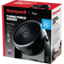 Honeywell TurboForce Tilt-Head Portable Air Circulator Table/Desk Fan, 3-Speed, Black, 7-in