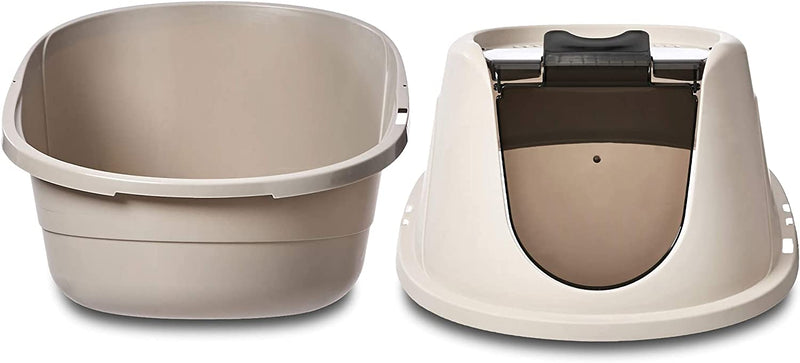 No-Mess Hooded Cat Litter Box, 21 x 16 x 15 Inches, Standard