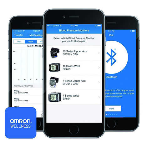 Omron Gold Wrist Blood Pressure Monitor with Wireless Bluetooth Smart Technology