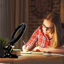 Video Conference Lighting Kit 3200k-6500K Dimmable Led Ring Lights Clip on Laptop Monitor for Remote Working/Zoom Calls