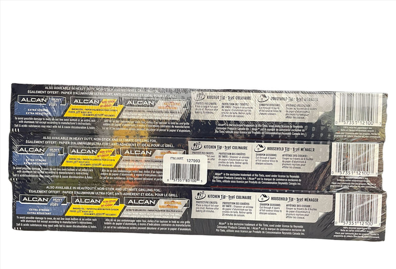 Alcan Non Stick Aluminum Foil Wrap, Pack of 3