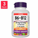 webber naturals® B6, B12 with Folic Acid -- 3 x 120 Capsules