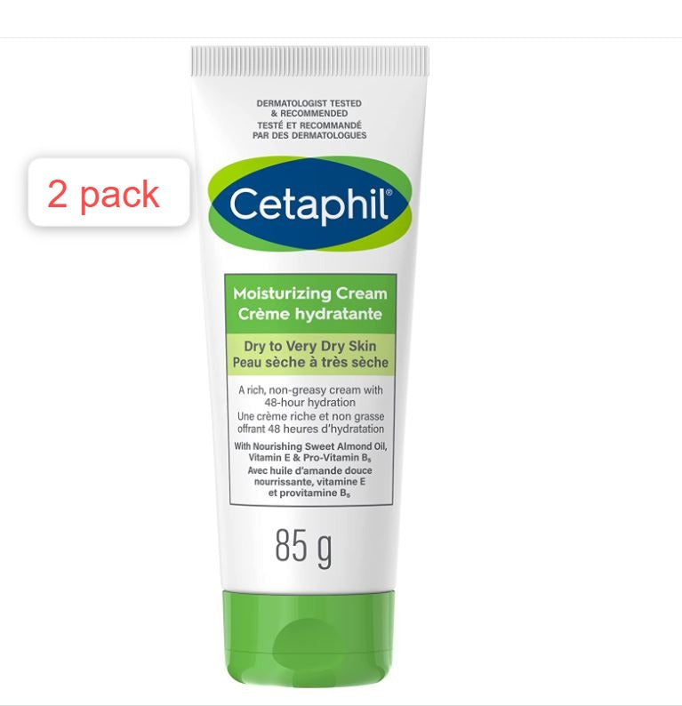 Cetaphil Moisturizing Cream With Sweet Almond Oil And Glycerin  48hr Hydration  For Dry To Very Dry And Sensitive Skin