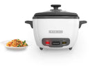 Black & Decker Non-Stick Rice Cooker & Steamer White, 16 Cups